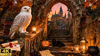 A Cozy Autumn Halloween at Hogwarts 🦉🍂 Soft Harry Potter Music screenshot 5