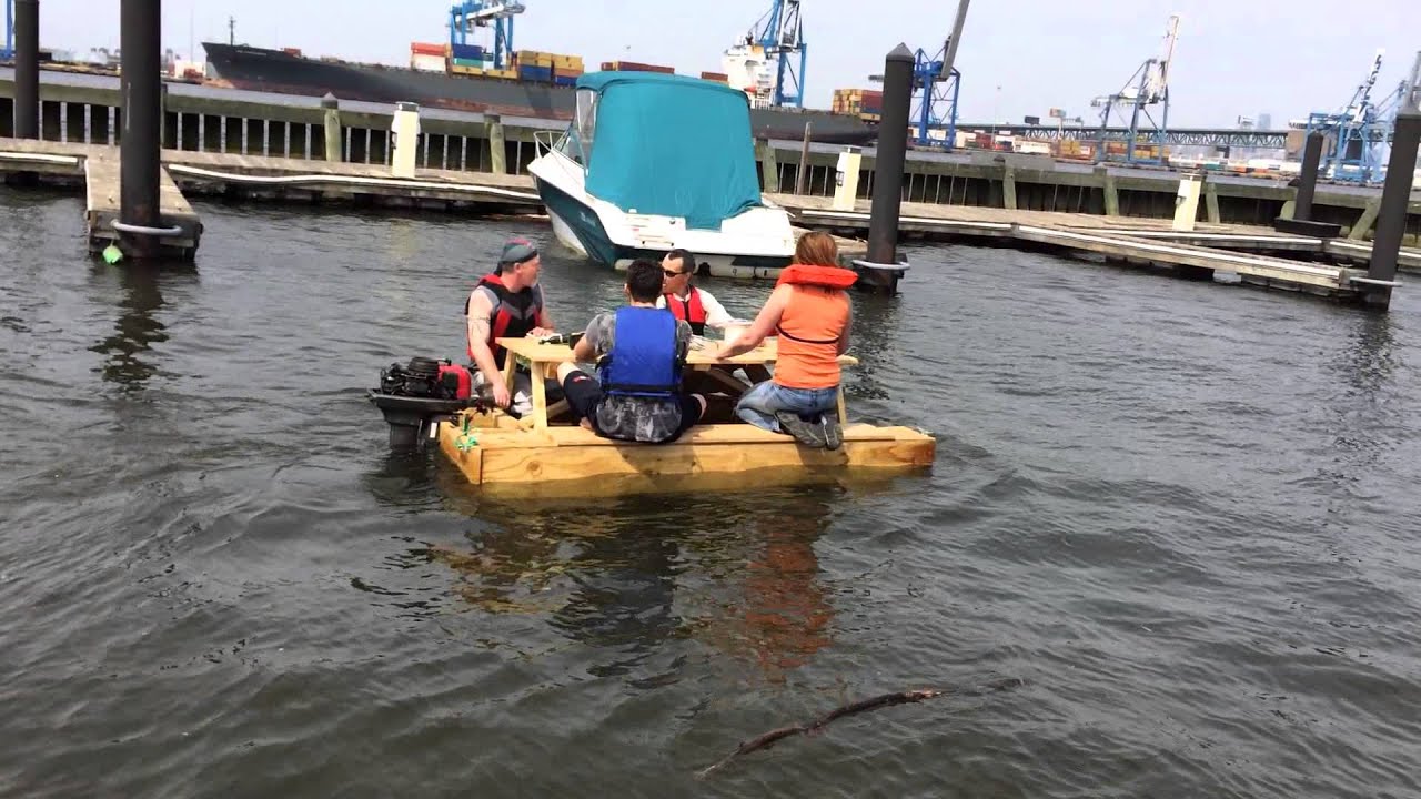 picnic table boat 03 YouTube