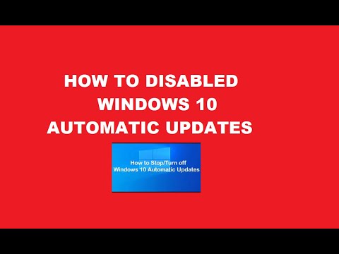 How to Disable Windows 10 Automatic Update Permanently | Stop or Start ...