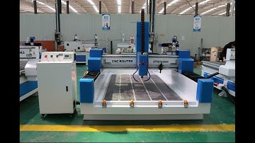 2022 Best Multi-Purpose Stone CNC Machine STS1325H with Laser Head for Carving & Engraving on Stone