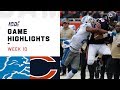 Lions vs. Bears Week 10 Highlights | NFL 2019