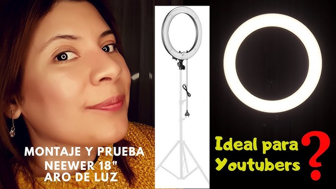 El mejor aro de luz LED con trípode calidad / precio NEEWER RL-12 Anillo de  Luz LED 14 