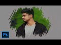 Paint brush effect in photoshop | Paint splash effect using brush in photoshop