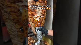 🔥Viral Red Shawarma at Leppo Kebab Must Try Special Shawarma 🌯✨:#LeppoKebab #ViralShawarma #usafood