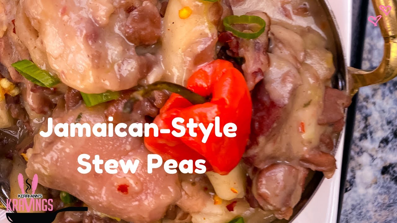 JAMAICAN - STYLE STEWED PEAS W/SALTED PIGTAILS