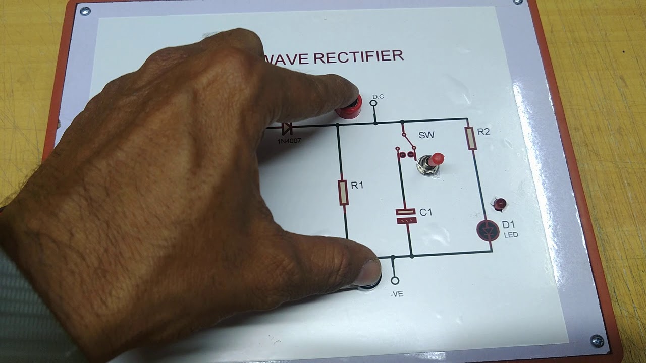 HALF WAVE RECTIFIER KIT FOR STUDENTS. - YouTube