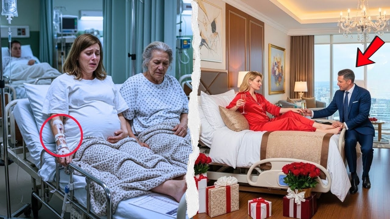 Pregnant Wife SHARED Hospital Bed With Homeless — Millionaire Rented Whole Floor for Mistress