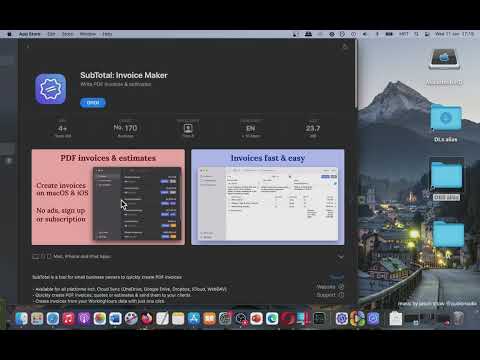 SubTotal Invoice Maker Business App [MAC] Basic Overview
