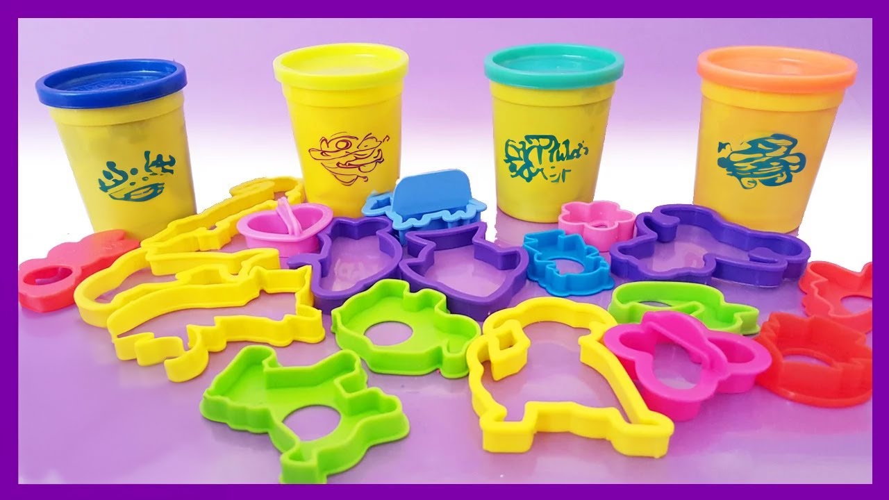 COULEURS - Surprises Play Doh pour les enfants - Pâte à modeler