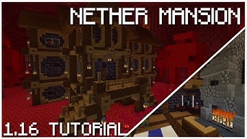 STUNNING Nether MANSION MINECRAFT Tutorial 1.16+