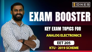S3 KTU 2019 Scheme QP Solution| ANALOG ELECTRONICS  |EET 205| IMPORTANT TOPICS | ONES