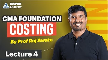 CMA foundation |Costing lecture 4 | by Raj Awate