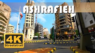 【4K】 Lets Go for a walk in Ashrafieh, Lebanon لبنان