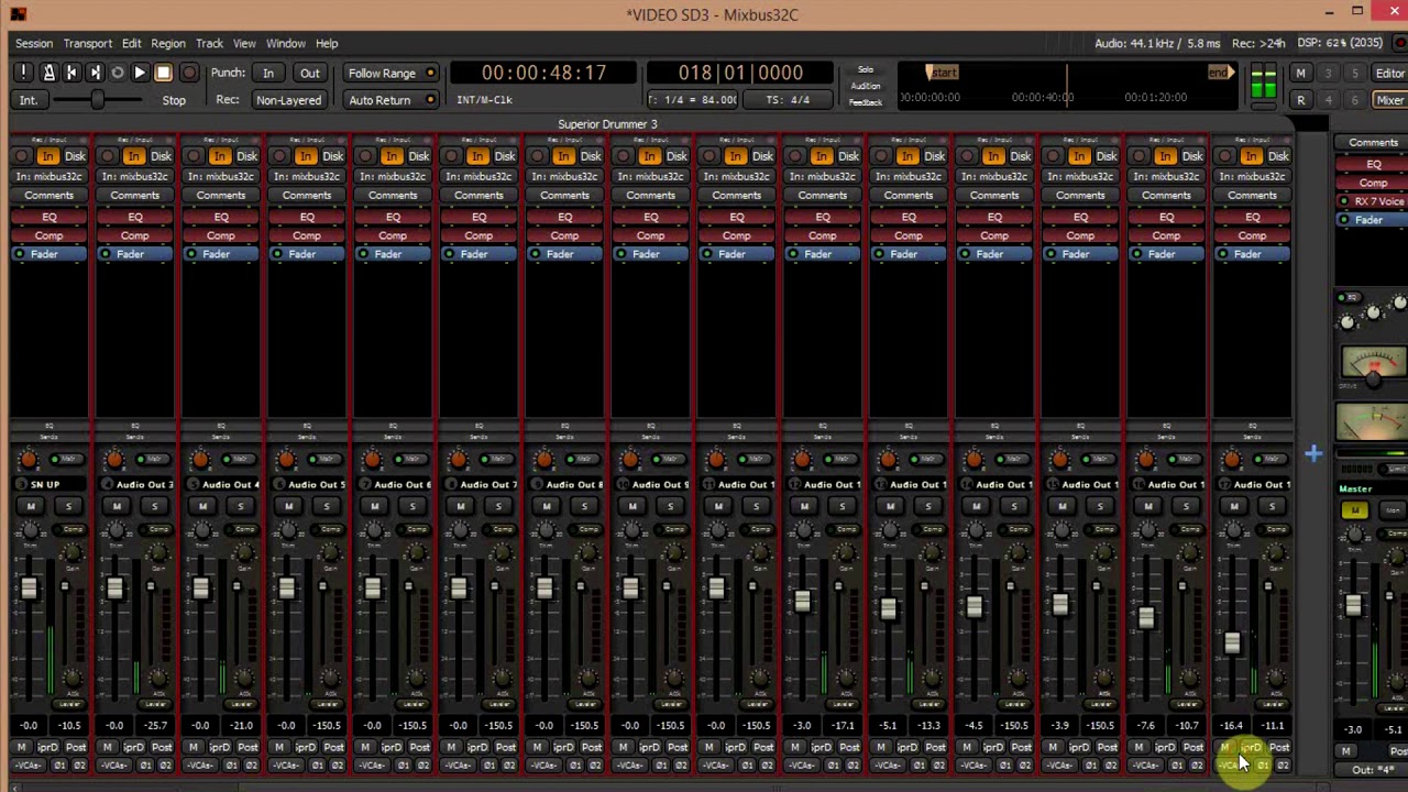 Tips de Harrison MixBus 32c. Configurando las salidas de audio del SD3