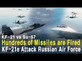 Russian fighters attack the south korean air force  military simulation su57 vs kf21