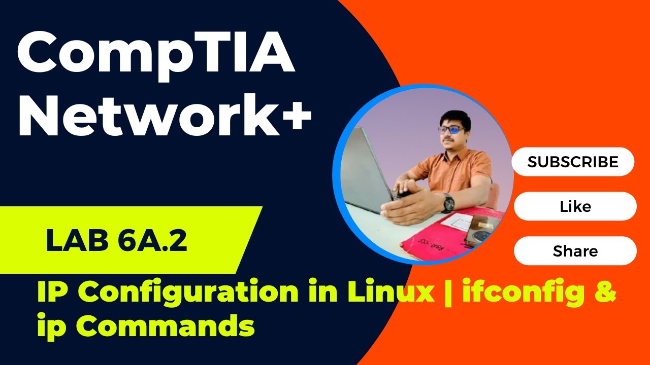 6A.2 IP Configuration in Linux | ifconfig & ip Commands | Network+ ...