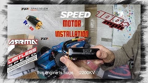 Super-Car Speed 100+ MPH, Motor Installation, TP POWER 40-70, Arrma Limitless, Build Update