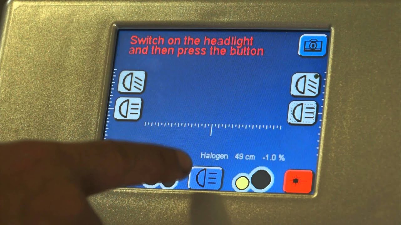 Lincos® 12999 Optical headlight tester and aimer, for halogen, xenon and LED lights