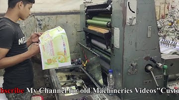 Old Hashimoto Offset Printing Machine Operator by Young Expert Operator