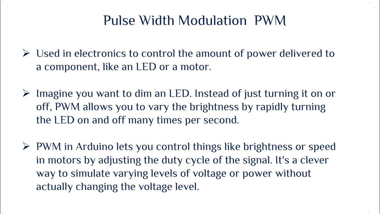 Pulse Width Modulation using Arduino - YouTube