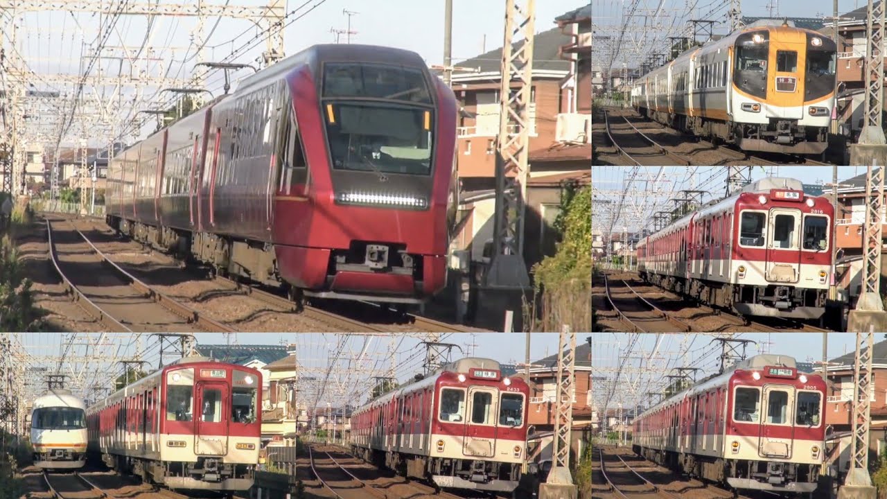 【優等列車は高速走行!!近鉄大阪線平日朝ラッシュ列車動画集松塚駅〜真菅駅間編!!古参サニーカーの重連運用や平日朝にしか見れない伊勢志摩お魚図鑑鮮魚列車など!!】全16シーン収録