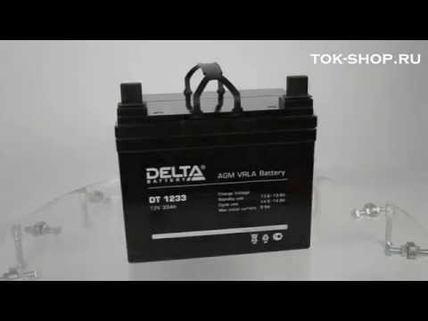 Delta DT 1233 - видео обзор AGM аккумулятора