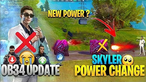 Character Ability Change In Free Fire | Skyler, Alok, Chrono Characters Ability Change