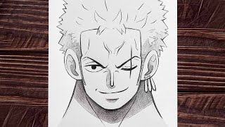 How to draw Zoro - [One Piece] | Easy to draw