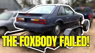 Failed foxbody racecar becomes a kids first car!
