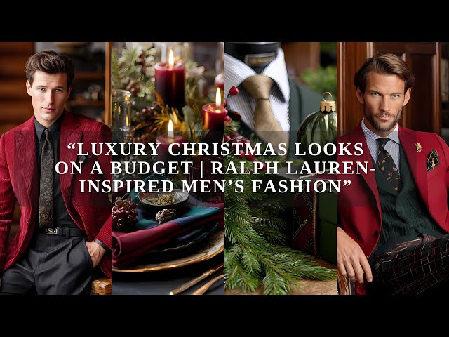 Luxury Christmas Looks on a Budget | Ralph Lauren-Inspired Men's Fashion -  YouTube