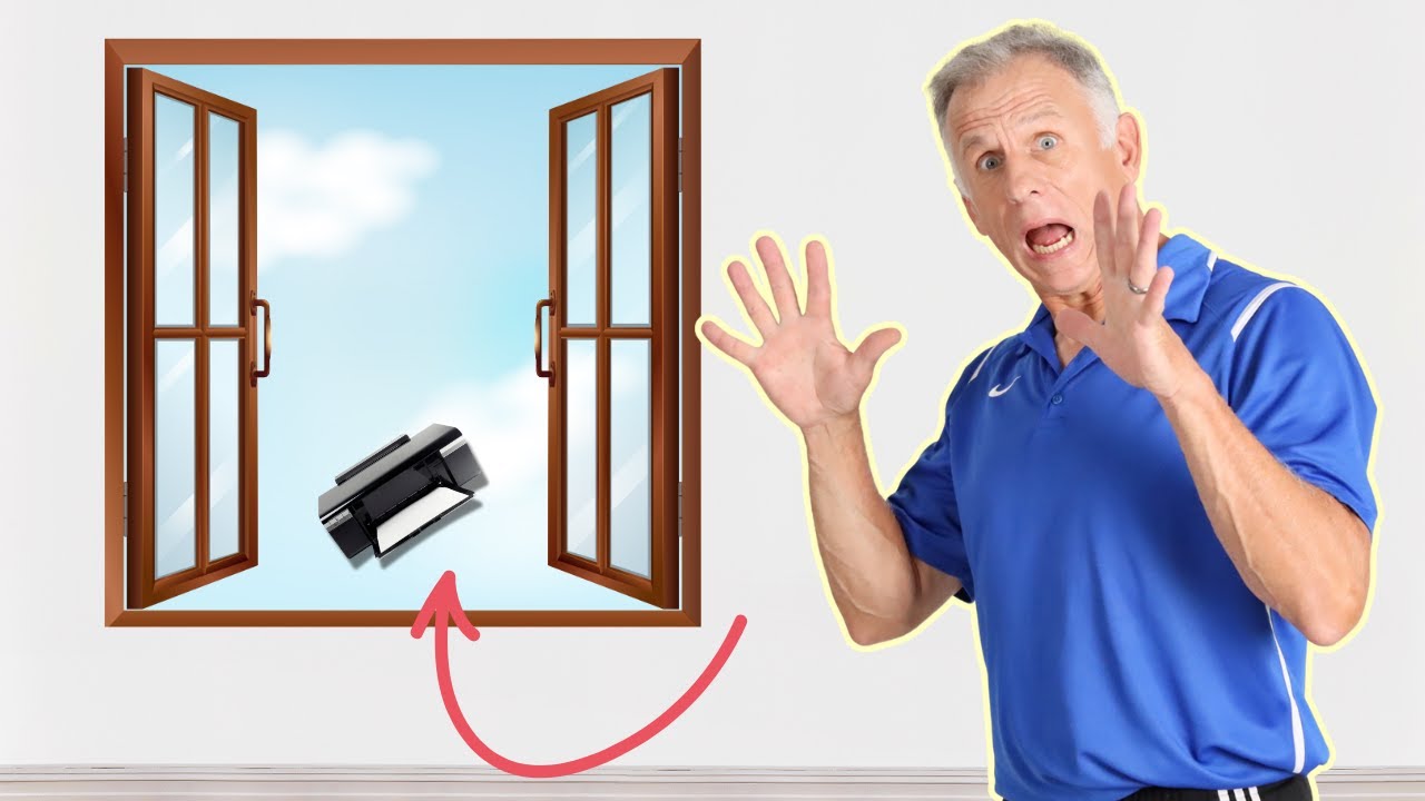 Dell Printer (V515W) Tossed Out 2nd Floor Window! - YouTube