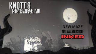 INKED (NEW Maze - Knott's Scary Farm) FULL WALKTHROUGH