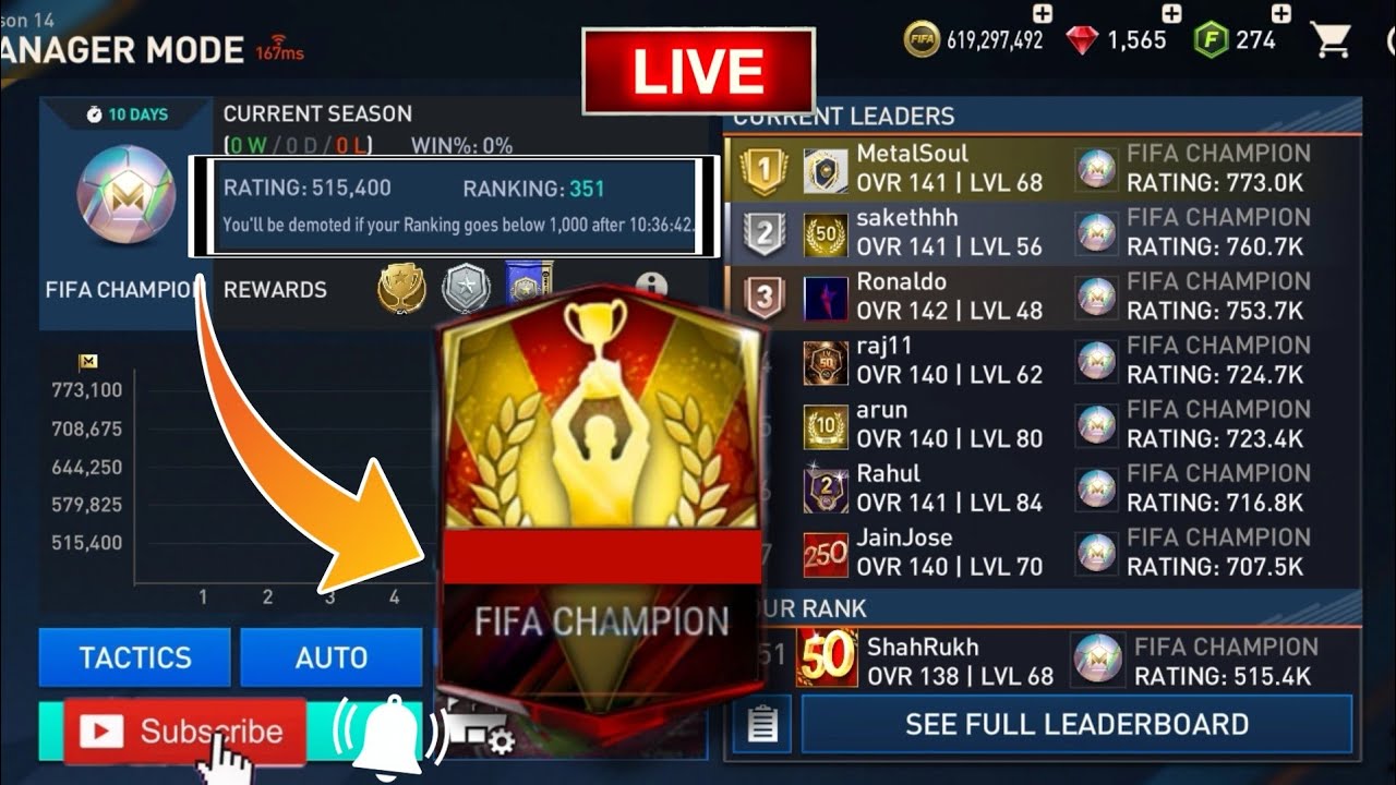 FM BROWN LIVE ! LEGENDARY 1 TO FIFA CHAMPION LIVE GRIND