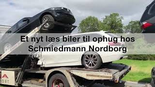 Used BMWs for recycling at Schmiedmann Nordborg!