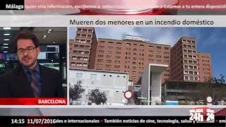 Málaga 24h TV - Mueren dos menores en un incendio doméstico en Barcelona