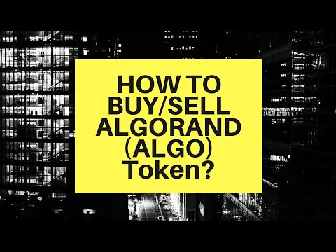 How to buy/sell Algorand (ALGO)? Crypto Beginners Guide - ALGO explained