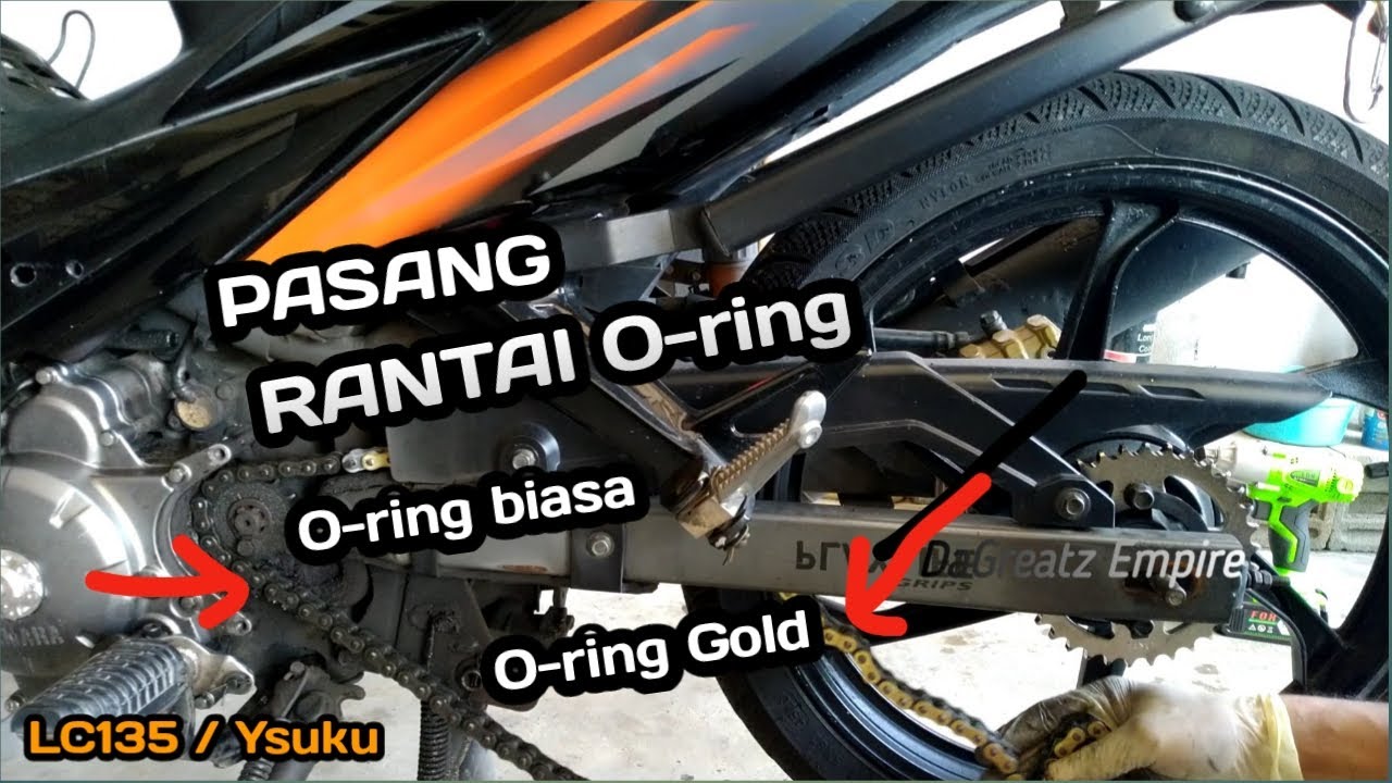 LC135 PASANG RANTAI Oring ARM STANDARD Nak order panjang mana