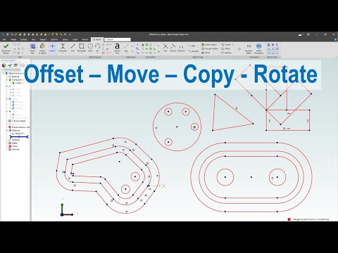 Alibre Design #10 | Sketch | Sử dụng lệnh Offset, Move (Di chuyển \u0026 Copy) Rotate (xoay) đối tượng