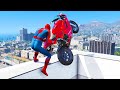 GTA 5 Spiderman Epic Jumps #5 ( Spider-Man Stunts & Fails )