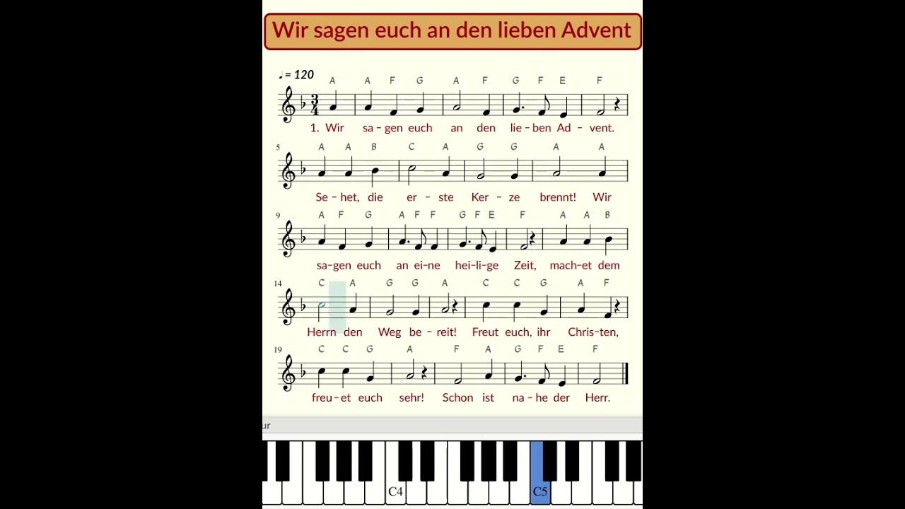Text Wir Sagen Euch An Den Lieben Advent www.youtube.com