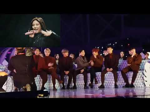 EXO reaction to BLACKPINK - 'Kiss and MakeUp' Live @MMA