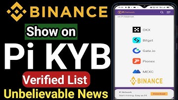 Pi Network Show on Binance | Binance Show on Pi KYB Verified List Unbelievable | Pi Coin Update ||