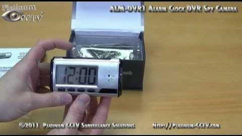 Unpacking and Setup - Alarm Clock Hidden Spy Camera - ALM-DVR1 ALM-DVRHD1