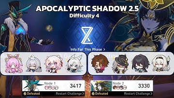 APOCALYPTIC SHADOW 2.5 Difficulty 4 | FEIXIAO E0S0 FUA & FIREFLY E0S1 SUPERBREAK | HONKAI: STAR RAIL