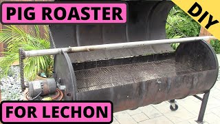 Diy. How To Make Portable Pig Roaster For Lechon. With 55 Gallon Steel Drums.