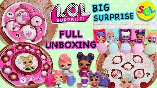 LOL Big Surprise Dolls Full Complete Unboxing: 50 Surprises Big Sis Little Sis Charm Fizz SGL