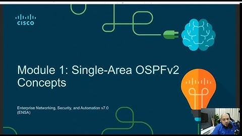 CCNA v7 ENSA Module 1 single area OSPF part1