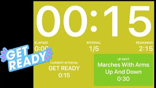NEAT March, knee raises, and toe taps