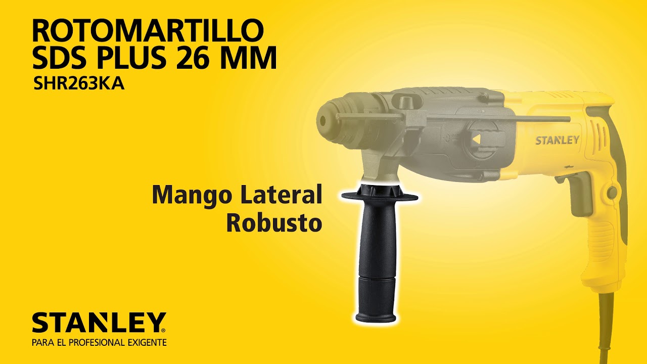 Rotomartillo SDS Plus de 800W STANLEY - SHR263KA - YouTube
