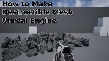 How to Create a Destructible Mesh in Unreal Engine - UI Beginner Tutorial